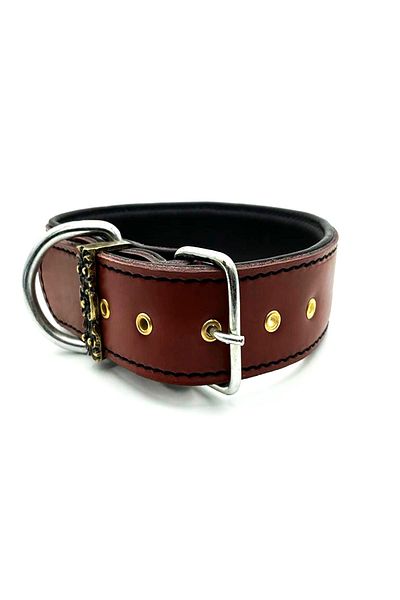 Tasma Market Dark Brown Soft Leather Dog Collar