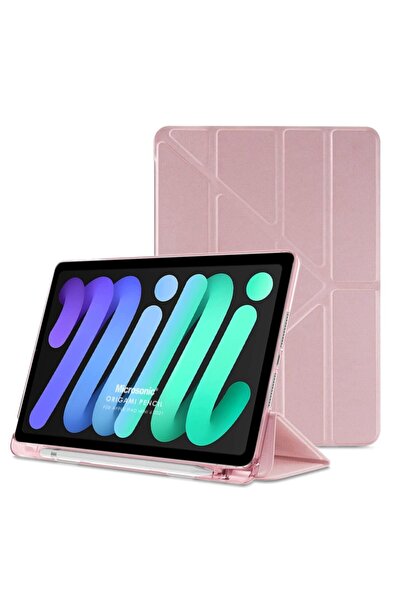Microsonic Ipad Mini 6 Uyumlu 2021 (a2567-a2568-a2569) Kılıf Origami Pencil R...