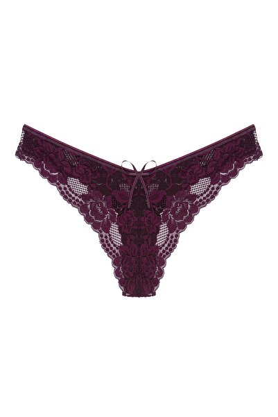 Zena 3-Piece Lace High Waist Brazil Thong Women's Panties