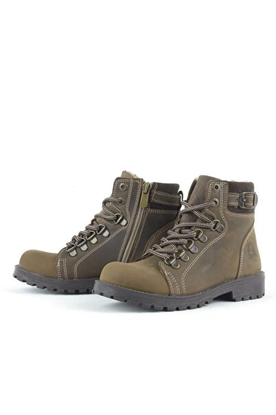 Rıdvan Çelik Sand Leather Zippered Unisex Boots