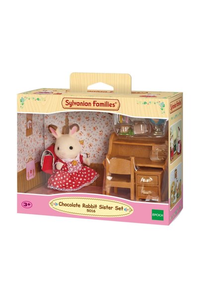 SYLVANIAN FAMILIES Çikolata Kulaklı Tavşan Kız Kardeş-masası 5016