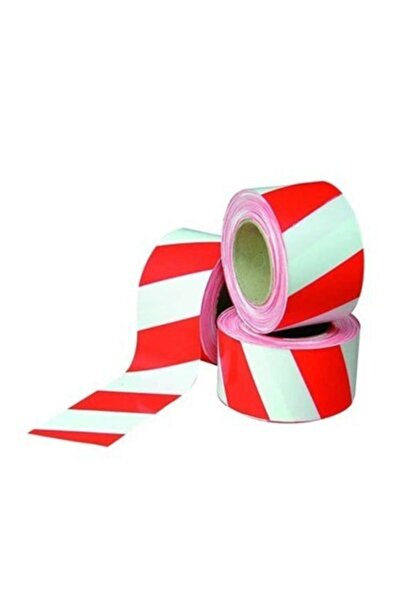 megeteks Nanopro Emniyet Şeridi- Ikaz Bandı Kırmızı Beyaz 110 Metre