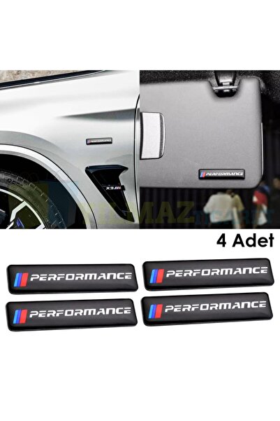 yılmazetic Bmw M Performance Torpido Konsol Ayna Çamurluk Damla Sticker 4 Ade...