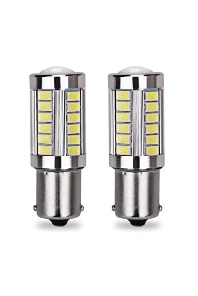 Tek Store 93 Led Ampül 33 Led Mercekli 12 V Tek Duy Düz Tırnak Geri Vites, Si...