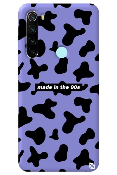 WANNA PROTECT Xiaomi Redmi Note 8 Lilac Colored Premium Velvet Inside 90S Pat...
