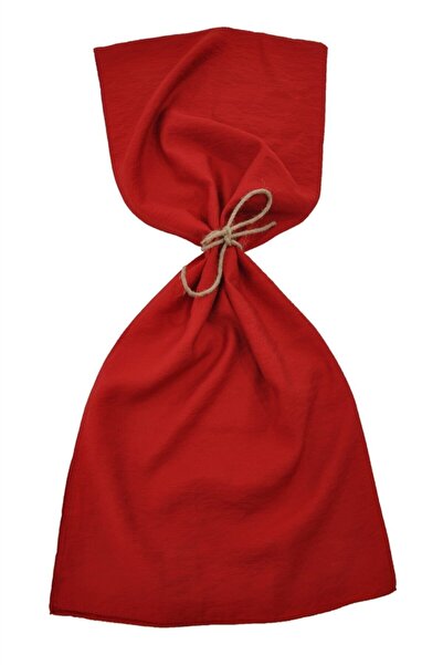 Siyane Kadın Kırmızı Ipeksi Aerobin Caz Şal