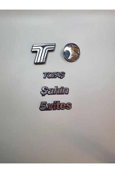 NURPAR Tofaş Şahin 5 Speed Shutter Luggage Badge and Lettering Set