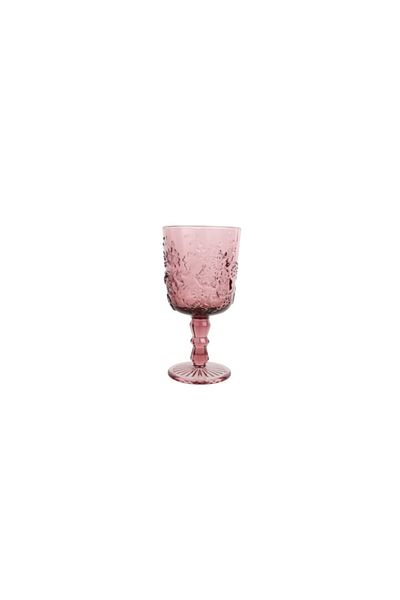 Lucky Art Butterfly Glass Goblet Set of 6