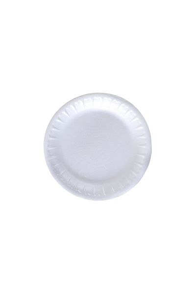 İNTERKAN Disposable Foam Plate 19cm X 100 Pieces