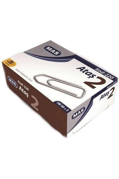 Mas Paper Clip Nickel Plated No:2 100 Pcs