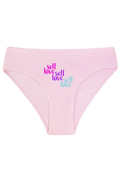 Kio Tasarım Chiloți Self Love Femei Roz Îndrăgostiți-prieteni-zi de naștere Cadou Bumbac Kilot Johns Decupaj bikini