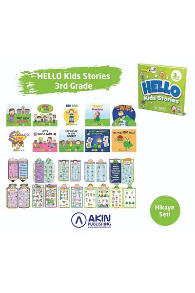 Akın Dil Eğitimi Hello Kids Stories 3rd Grade (Wise Laces)