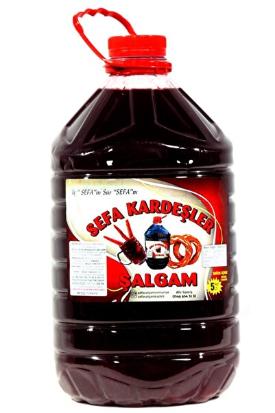 SEFA KARDEŞLER Şalgam Suyu 5 Lt Acısız