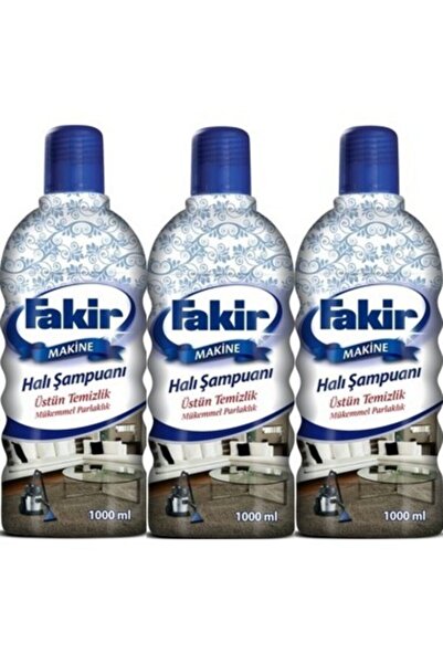 Fakir Makinede Hali Yikama Şampuani Lavanta Kokulu 1000 Ml X 3 Adet