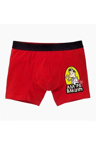 modacix Red Boxer with Heart Doctor Cartoon