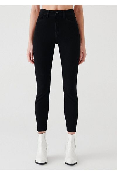 Trn JNS Kapkara Lucy Pantaloni de blugi negri Blugi negri