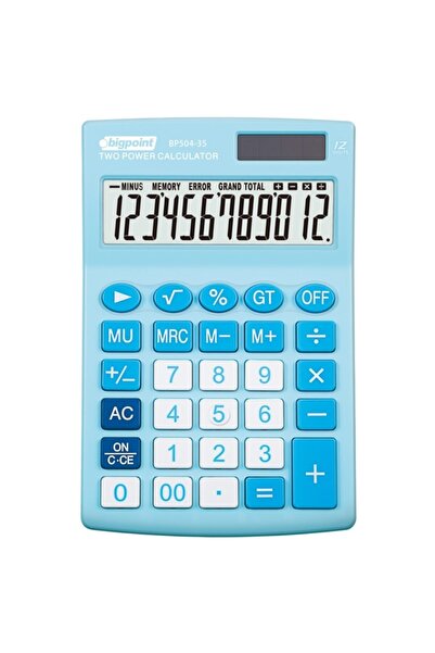Bigpoint Hesap Makinesi 12 Hane Mavi