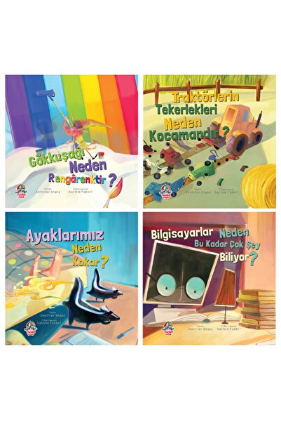Yağmur Çocuk Neden Serisi - 2 + Yaş (4 Kitap)