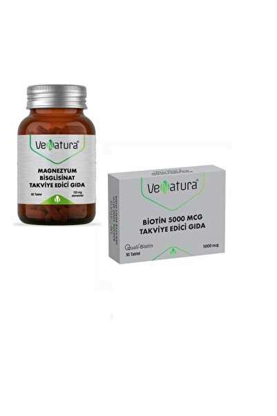VeNatura Magnezyum Bisglisinat 60 Tablet + Biotin 5000 Mcg 30 Tablet