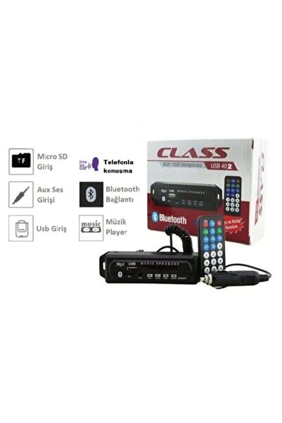 Class Usb 402 Oto Teyp Mikrofonlu Usb-aux-sd-bluetooth Modül