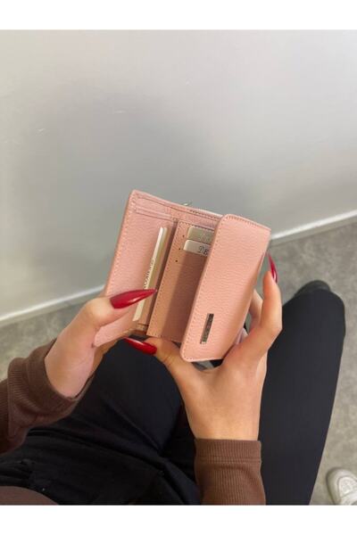 DERKON Small Convenient Genuine Leather Women's Wallet That Can Fit Every Bag