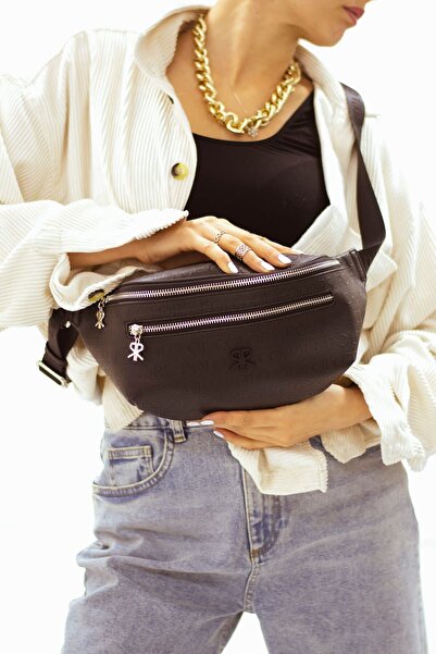 Polo Of Colors Kadın Siyah Bel Çantası Vucut Çantası Tmim4043