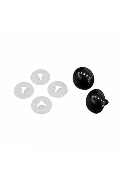 hobimon Amigurumi Screwed Black Eye 16 mm - 100 τεμάχια (50 ΖΕΥΓΑ) Πιστοποιημένο κλειδωμένο μάτι