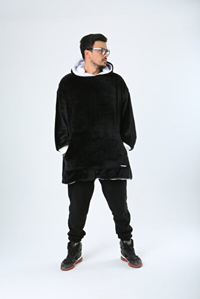 Marco Brown Unisex Hoodie Ultra Yumuşak Sweatshirt Oversize Çok Rahat Kapşonlu Battaniye