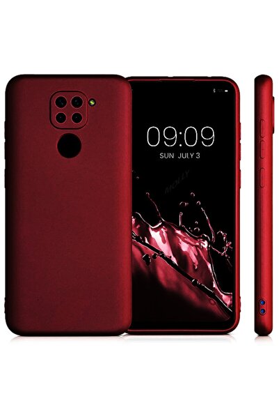 Molly Xiaomi Redmi Note 9 Uyumlu Bordo Guardian Mat Silikon Kılıf