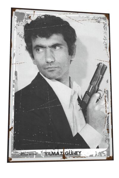 Hayat Poster Yılmaz Güney Film Sahnesi Retro Ahşap Poster 818