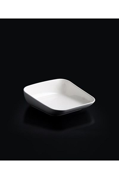 ACAR Bianca Perla Up Down Set of 6 Porcelain Square Serving Bowl - 20.3 Cm