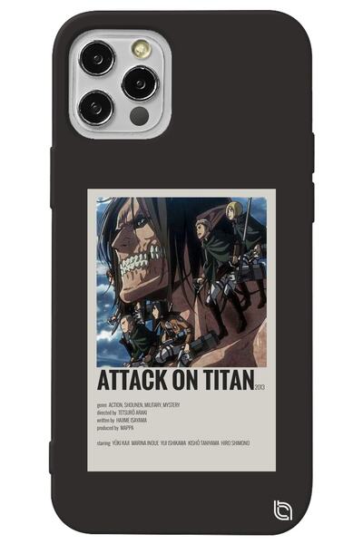 WANNA PROTECT iPhone 12 Pro Max Black Premium Velvet Attack on Titan Patterne...