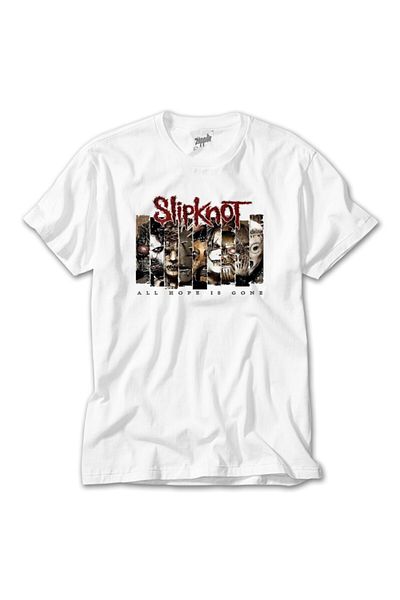 Z zepplin Slipknot All Hope Is Gope White T-Shirt