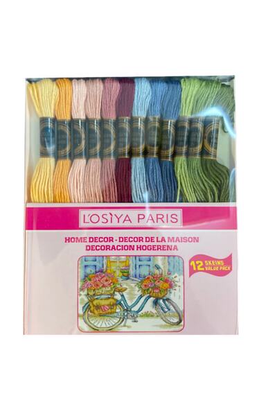 ŞENELYÜN Şenel Yün Muline Set Pembe Paket Içi 12 Adet 12 Ayrı Renk