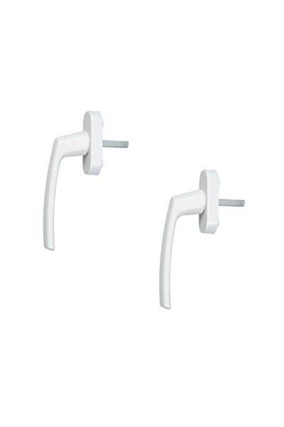 Kervan White Pvc Window Handle 2 Pieces
