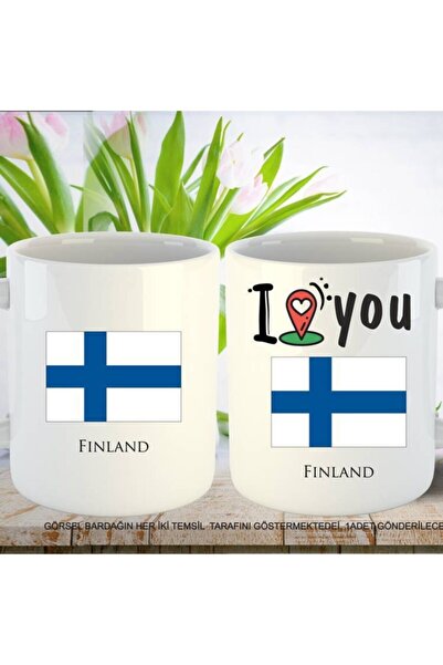 sıradışıhediyem كوب علم بلد فنلندا