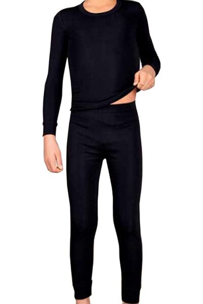 BENDEHEPSİ Costum pentru băiat, negru termic, cu fundul de sus