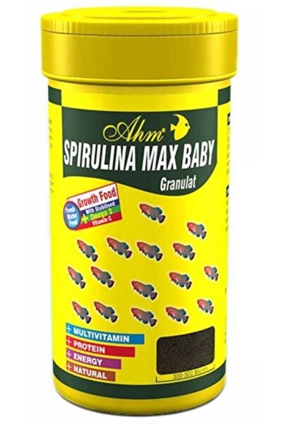 Spirulina Max Baby Gran. l Balık Yemi 100 ml