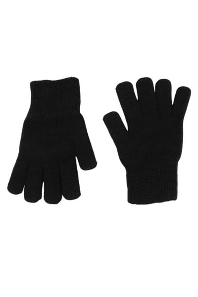 AXE SPORTSWEAR Унисекс детски черни зимни плетени ръкавици 5-8 години
