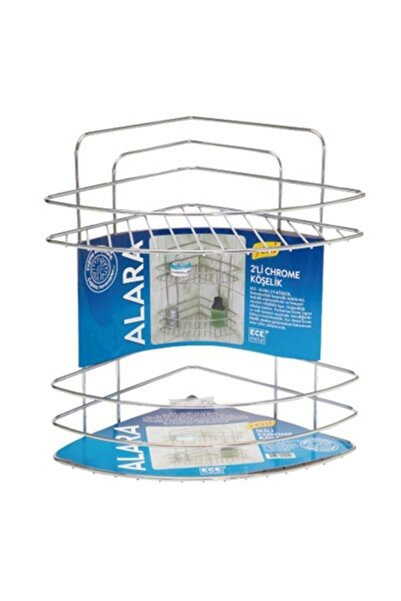 Ece Banyo Köşesi Metal Alara 2 Raflı