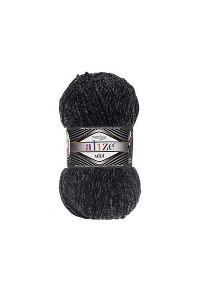 Alize Superlana Midi (λεπτό) Νήμα Πλεξίματος - 800 Jaspe Anthracite - 100 Gr. 170 Mt. Ιπ