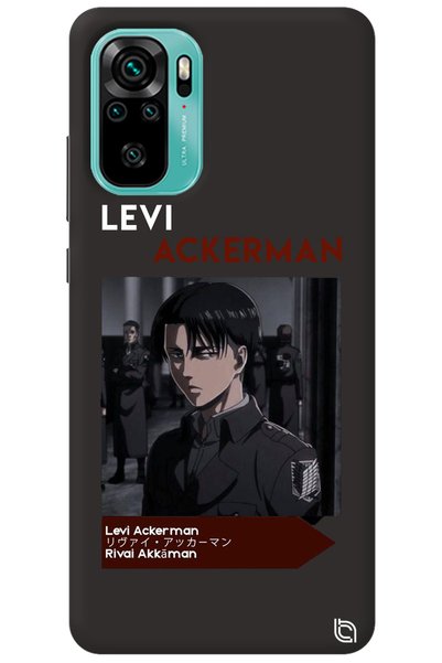 WANNA PROTECT Xiaomi Redmi Note 10 Black Premium Velvet Inside Attack on Tita...