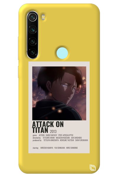 WANNA PROTECT Xiaomi Redmi Note 8 Yellow Premium Velvet Inside Attack on Tita...