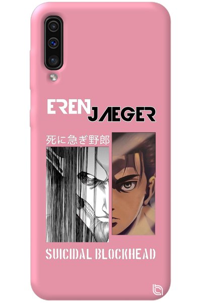 WANNA PROTECT Samsung Galaxy A70 Pink Premium Velvet Inside Attack on Titan E...