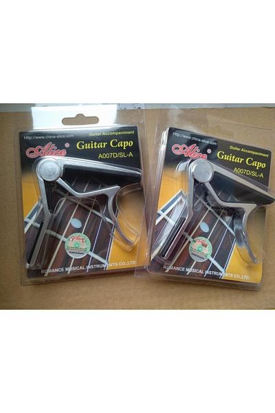 Alice A007dsl Silver Color Professional Saz-guitar Clamp Capo