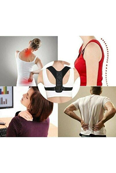 MultiFlexPro Spor Kamburluk Önleyici Dik Duruş Korsesi Siyah Unisex Spor Kemerli