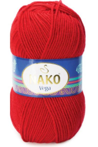 NAKO Vega 10978 Flag Red Hand Knitting Lint 5Pcs