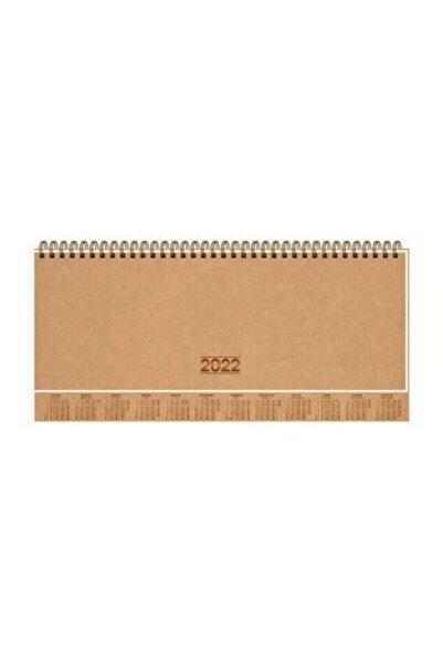 KESKİN COLOR Aj-82 12x33,5 Haftalık Kraft Masa Ajandası Spiralli