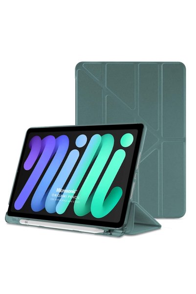 Microsonic Ipad Mini 6 2021 (a2567-a2568-a2569) Kılıf Origami Pencil Koyu Yeş...