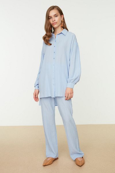 Trendyol Modest Zweiteiler - Lila - Regular Fit
